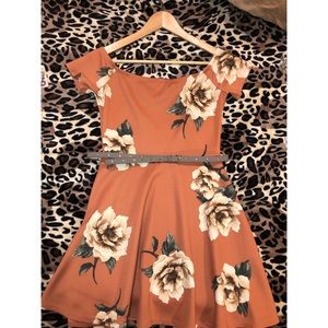 Dress, flowers designs